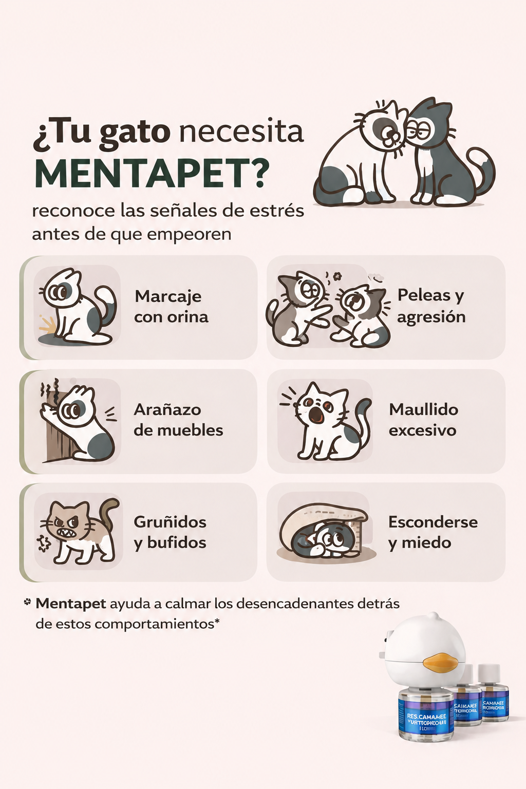 Recambio para Gatos Mentaped